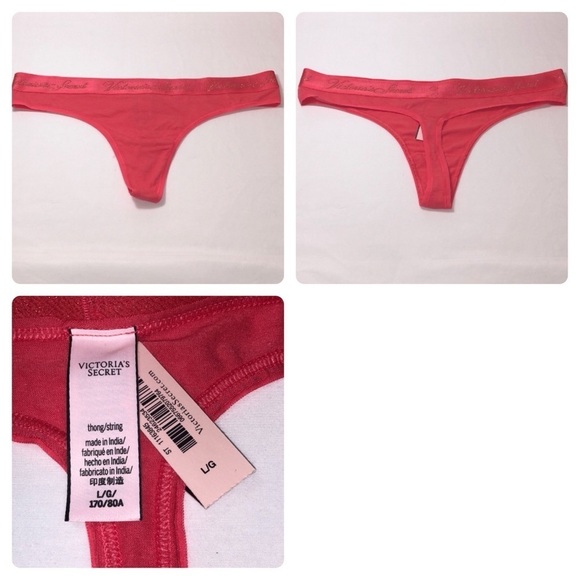 New Victoria's Secret Women's Panties Thongs 4 Pack Size Large - Picture 3 of 13
